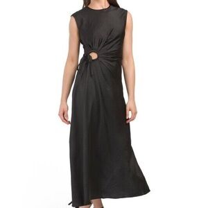 House of Harlow 1960 black slip maxi dress